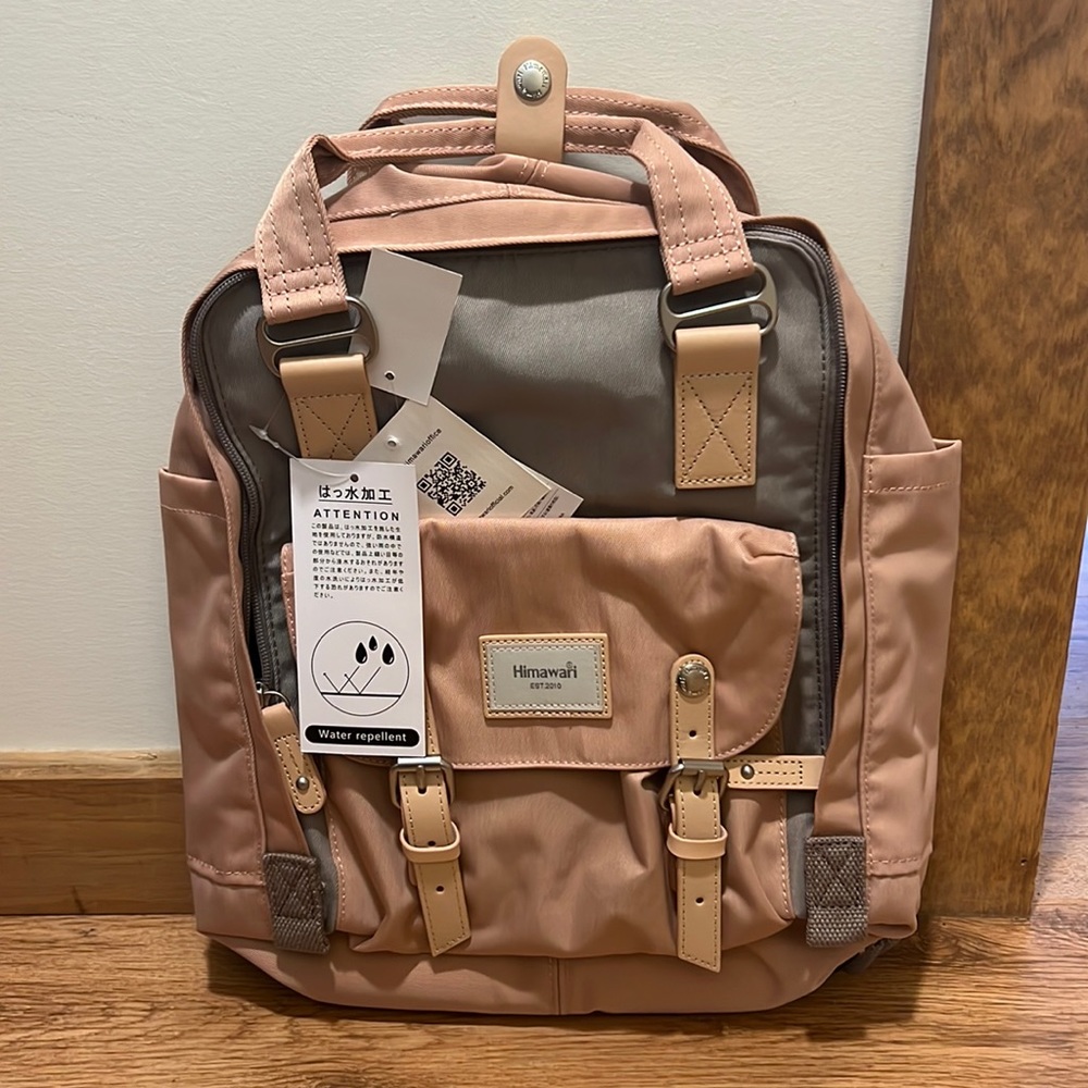 Himawari water resistant backpack with laptop sleeve